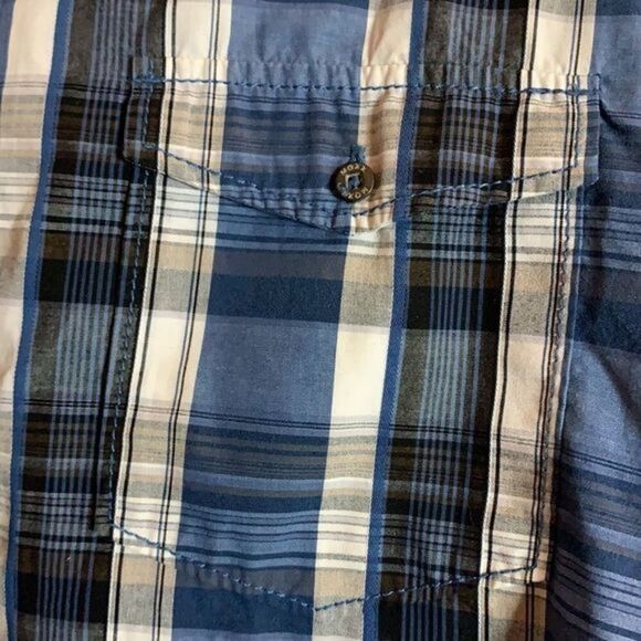 Mexx Blue, Black & White Plaid T-Shirt - Picture 5 of 5